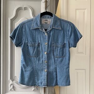 Vintage Classic Blue Denim Shirt